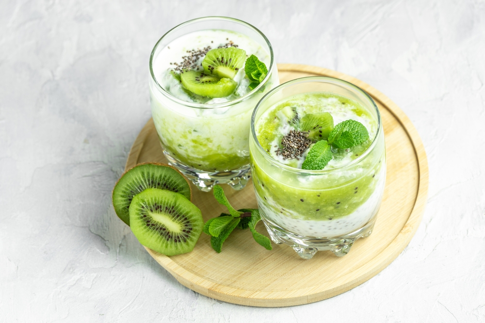 สูตรทำพุดดิ้งโยเกิร์ตกีวี่ ขนมหวานเพื่อสุขภาพ