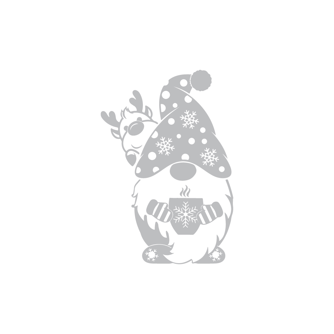 (pre-order 14 days) SU-BA [Laser Santa Gnome and Reindeer]